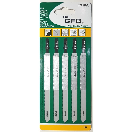 Gfb Dekupaj Testeresi Metal Uzun 5'li