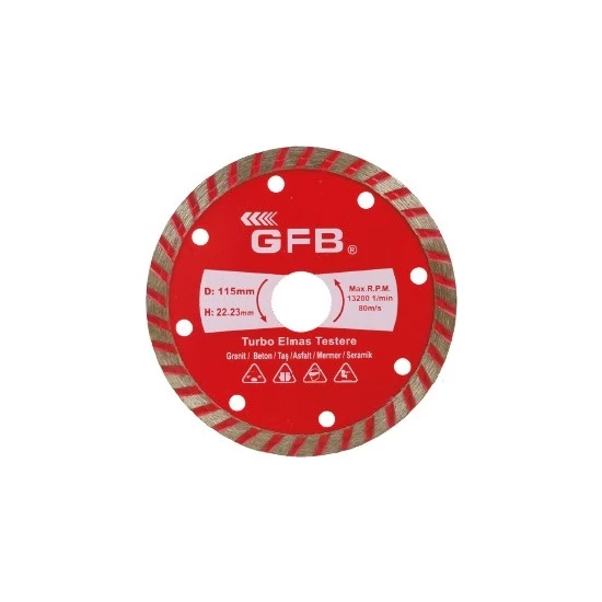 Gfb Soketli Elmas Beton -Memer Kesici 230 mm
